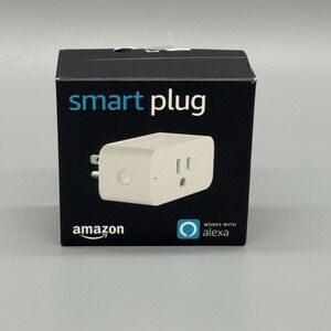 Amazon‎ White Smart Plug (Works With Alexa To Voice Control Indoor Outlet)